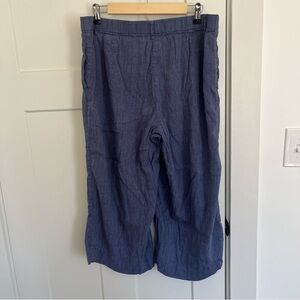 Women's Blue Linen Pants